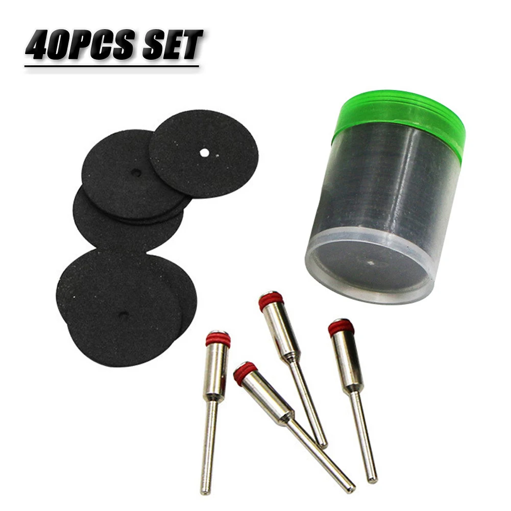 

Cutting Disc Grinding Wheel 40pcs/set Black+Silver Circular Saw Blade For Grinding/cutting Replacement Resin+Metal