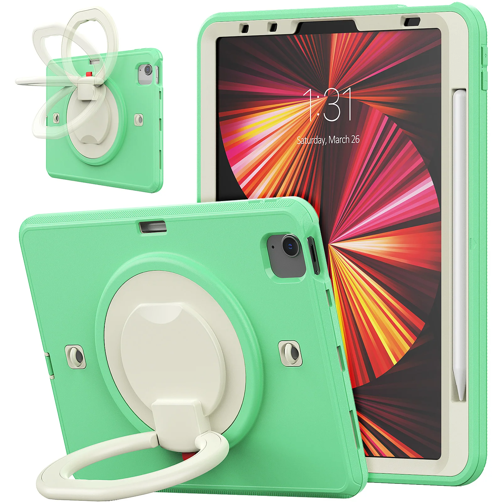 

Новинка 2023, чехол для планшета iPad Air4, iPad 10,9, iPad Pro 11, Air5 со слотом для ручки и ремешком на руку, защитная пленка в подарок, серия Cullinan