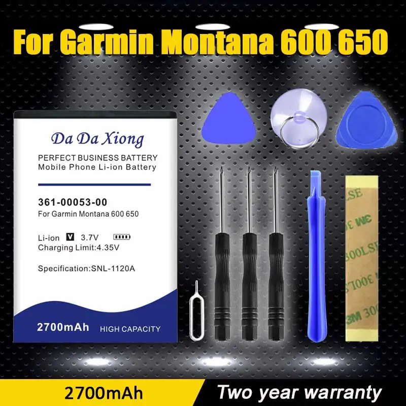 

2700mAh 361-00053-00 361-00053-04 010-11654-03 Garmin монтана 600 600T 650 650T VIRB GPS Alpha 100 портативный аккумулятор