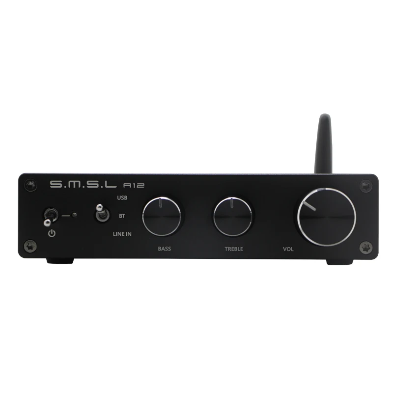 SMSL A12 BT5.0 Bluetooth усилитель мощности 80Wx2 пассивный Hi-Fi