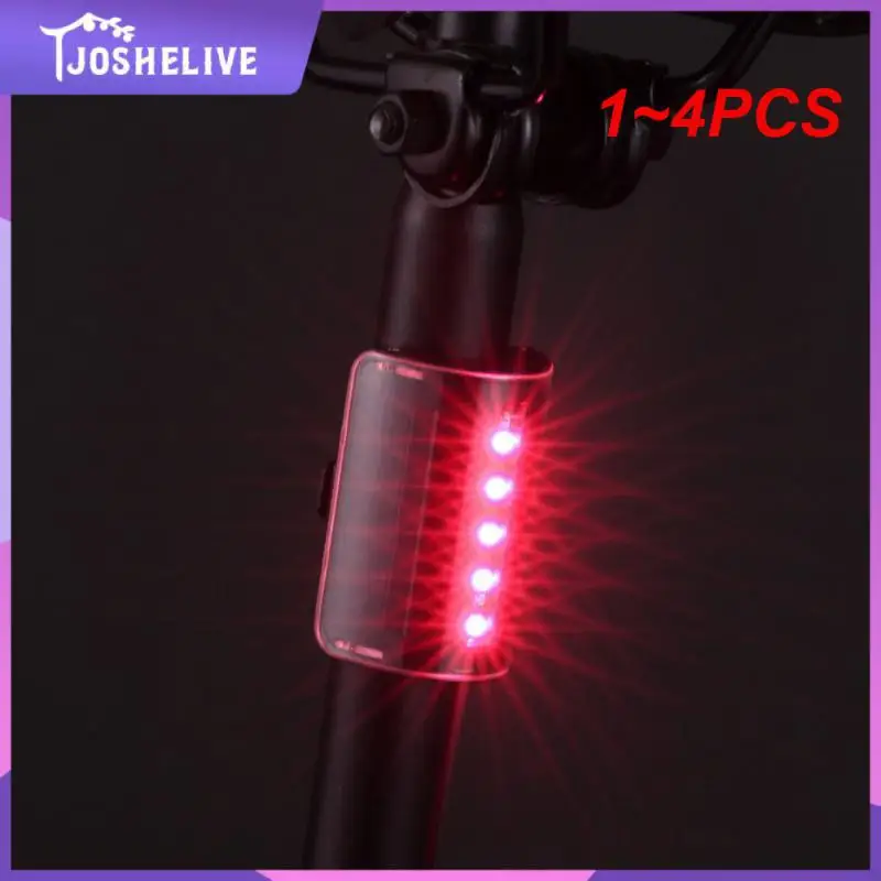 

1~4PCS Tail Light USB Charging Intelligent Mountain Road Bike Automatic Induction Start and Stop Touch Control Warning