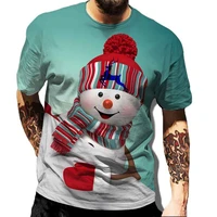 new 3d fashion christmas t shirt for men casual holiday print t shirt interesting trend hip hop creative tee shirt clothing tops
