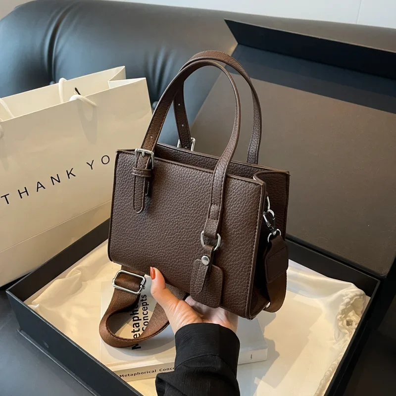 

Pu Leather Bolsas Square Designer Luxury Bag Fashion Travel Handbag Woman Women's Shoulder 2023 Trend Handbags Messenger