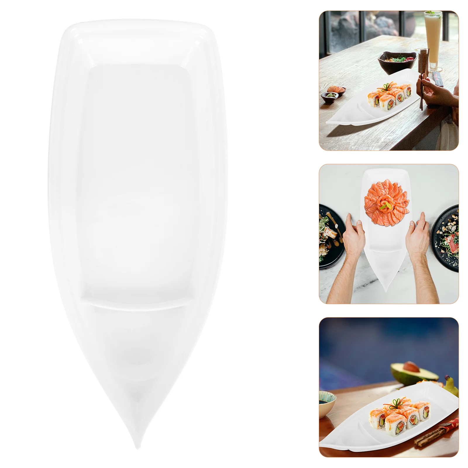 

Japanese Style Sushi Boat Hotel Sashimi Boat Japanese Cuisine Plate Sushi Serving Plate