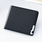 Лидер продаж, модные мужские кошельки 2022, роскошный брендовый короткий кошелек, мужской ультратонкий кошелек с несколькими кармашками для карт, трендовый Кошелек для монет без молнии