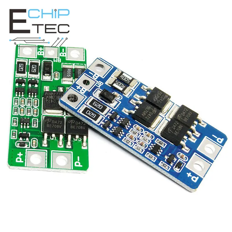 

2S 10A 8.4V 7.4V 18650 Lithium Battery Protection Board BMS PCM PCB Li-ion Lipo 2 Cell Pack Module