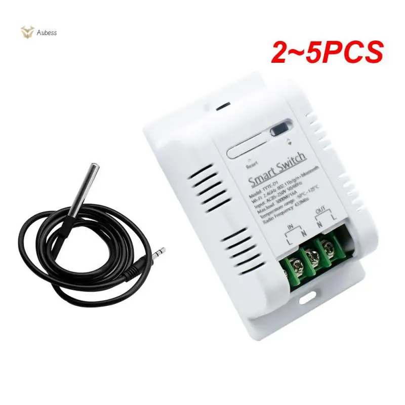 

2~5PCS Rf433 Intelligent Thermostat 16a Works With Alexa Home Temperature Switch Voice Control Wifi