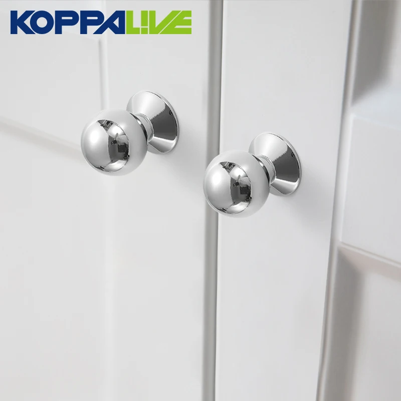 KOPPALIVE Solid Brass Furniture Handles Vintage Long Pulls Kitchen Cabinet Cupboard Wardrobe Shoe Box Drawer Ball Knobs Chrome |