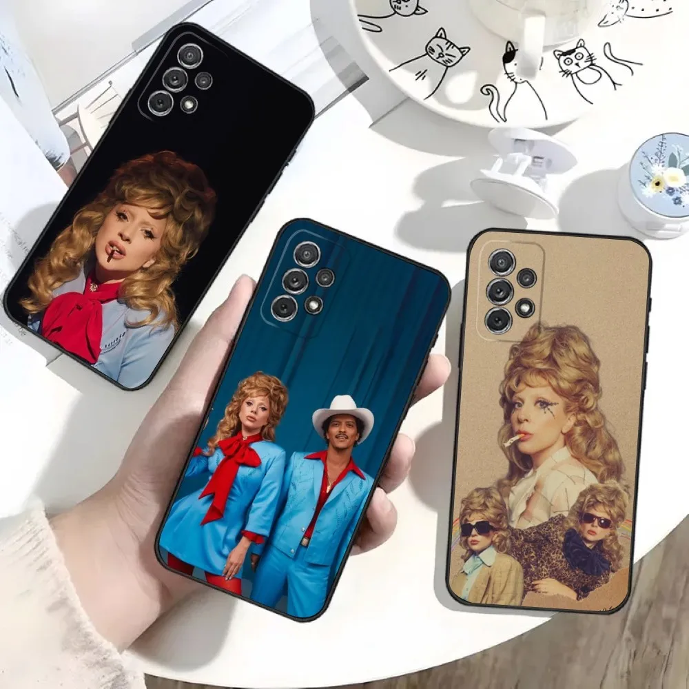 Чехол для телефона L-Lady Singer G-Gaga Die с улыбкой Samsung S25 S24 S21 S22 S23 S30 Ultra 20 Plus Fe Lite Note Black Soft