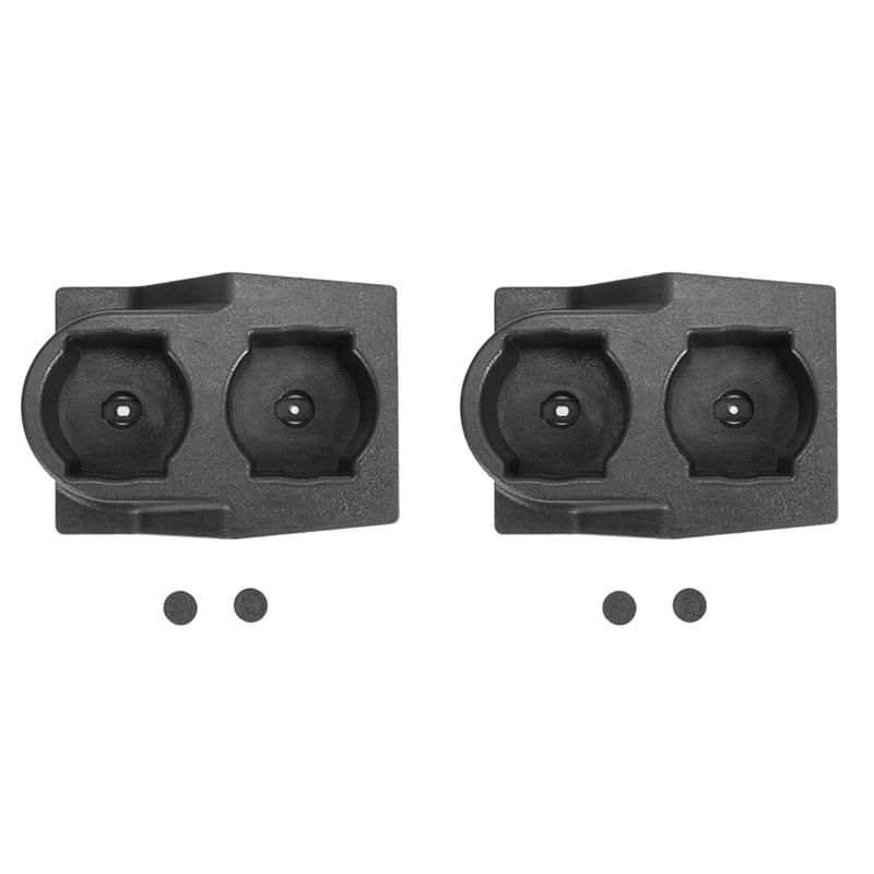 

2X Car Front Center Console Dual Water Cup Holder Insert Black For Nissan GQ Patrol Y60 1988-1997 4WD 4X4