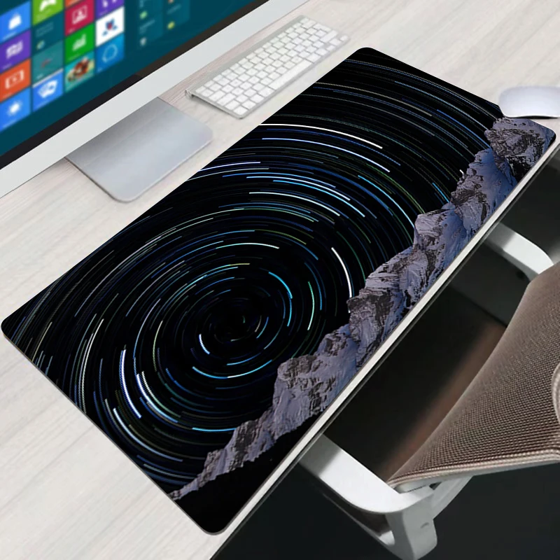 

Startrails Desk Mat Mause Protector Gamer Pc Mats Mice Keyboards Mouse Pad Large Mousepad Xxl Gaming Pads Accessories Keyboard