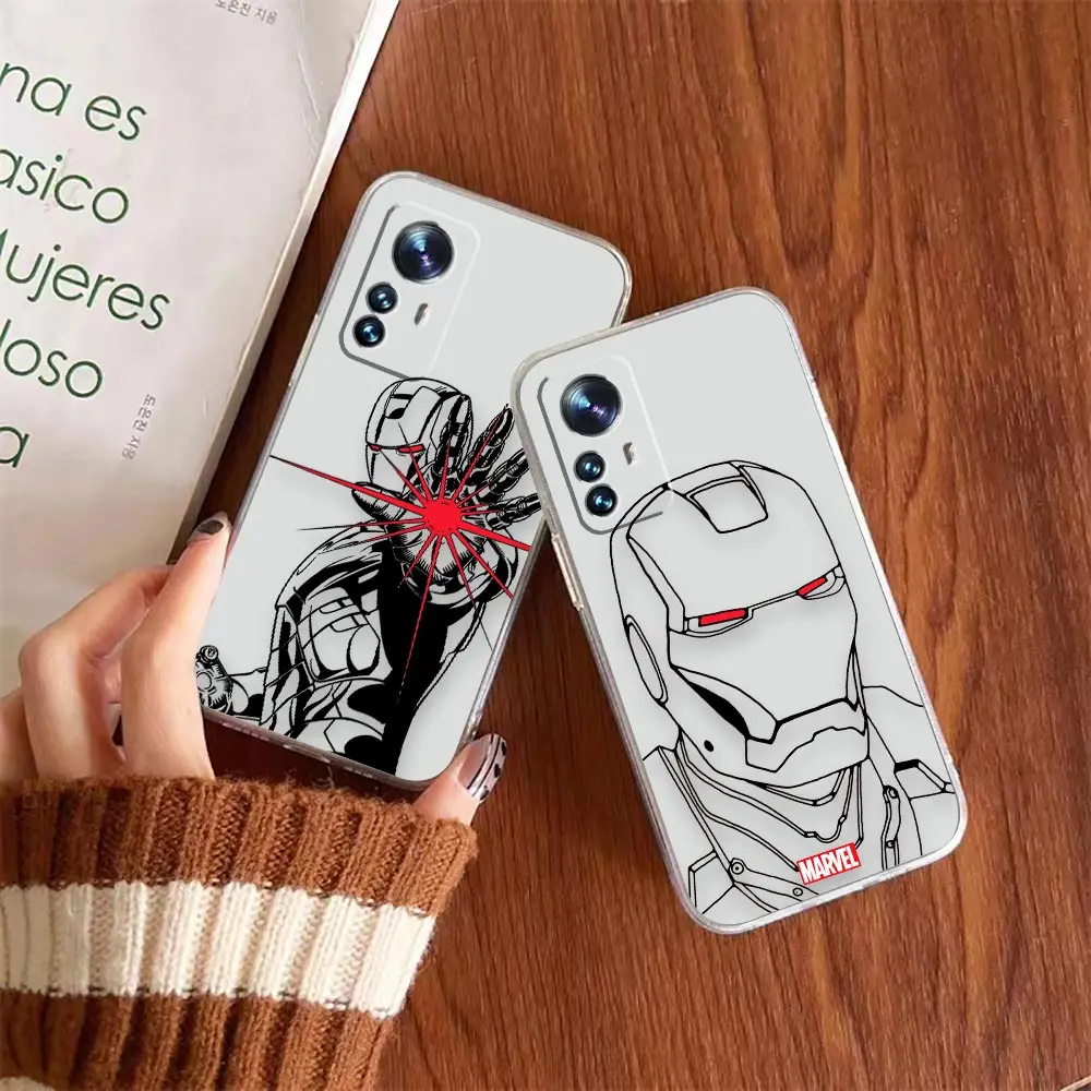 Прозрачный чехол для телефона Xiaomi 13 12 12X 11 11T 10 10S 9SE 9 8 6X 6