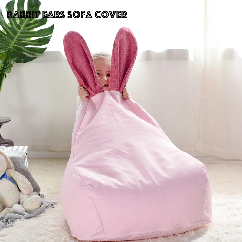 

Sofas Cover puff Gigante Chairs Without Filler Linen Cloth Lounger Seat Bean Bag Pouf Puff Couch Tatami Pouf Salon Puff Asiento