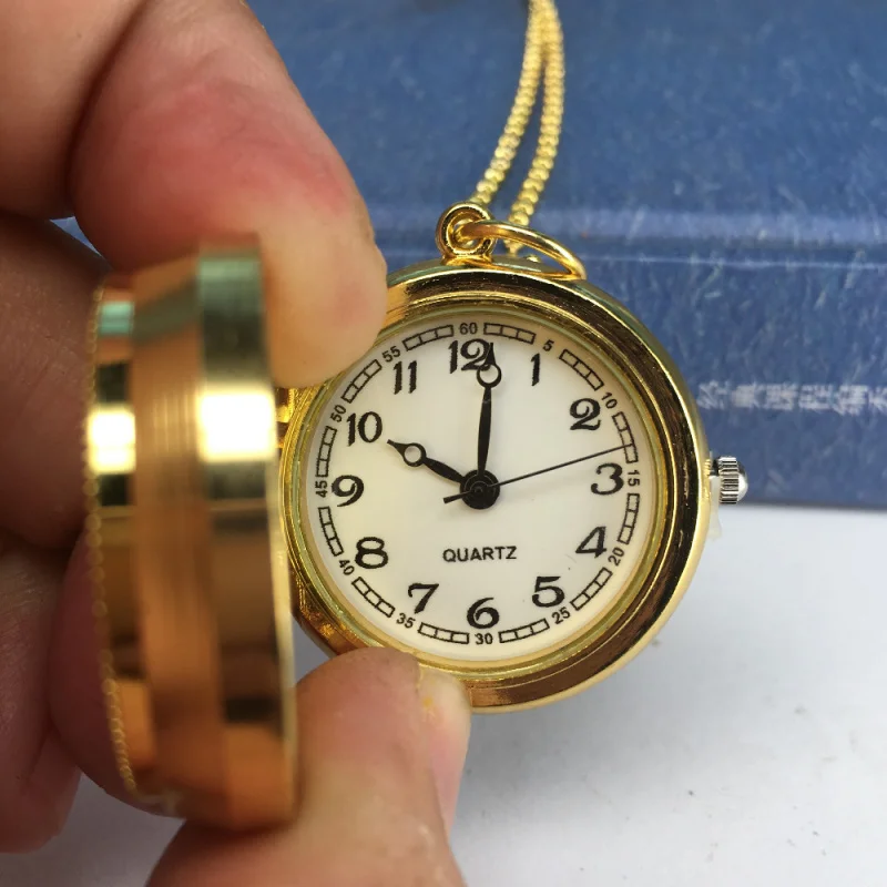 Модные винтажные карманные часы с откидной крышкой для мужчин и женщин
