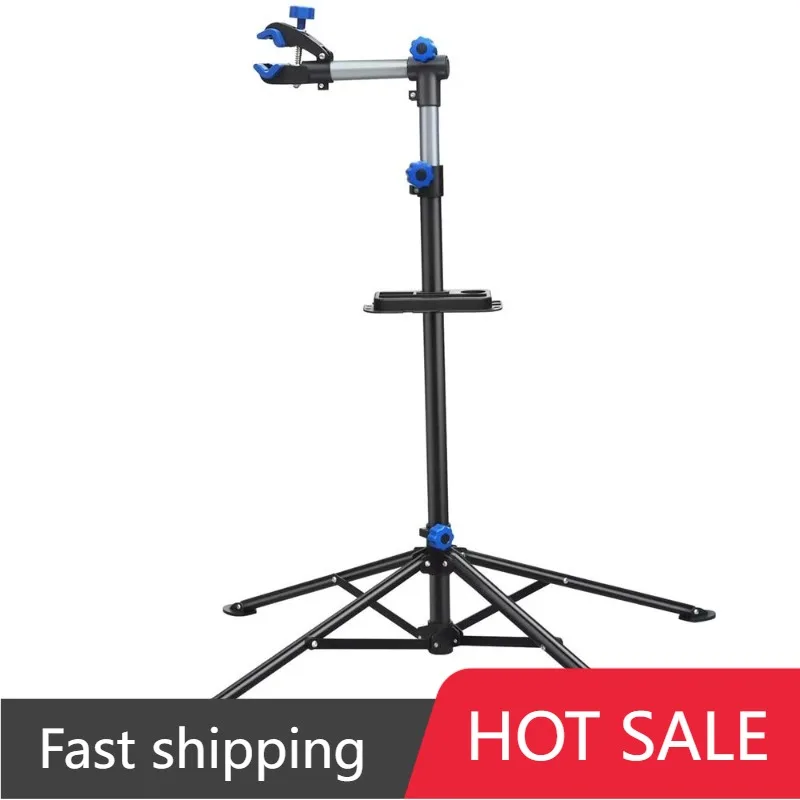 

Easyfashion Складная регулируемая подставка для ремонта велосипеда, Черная