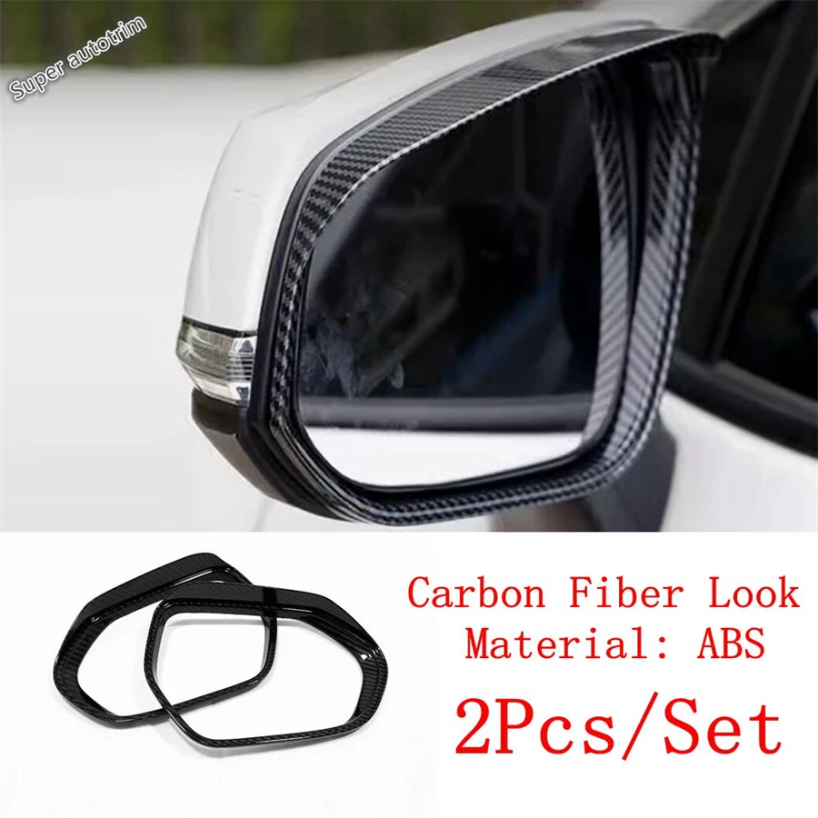 

Автомобильное зеркало заднего вида, солнцезащитный козырек от дождя и бровей, накладка на козырек для Toyota Yaris Cross 2020-2022 гг., аксессуары из хром/углеродного волокна