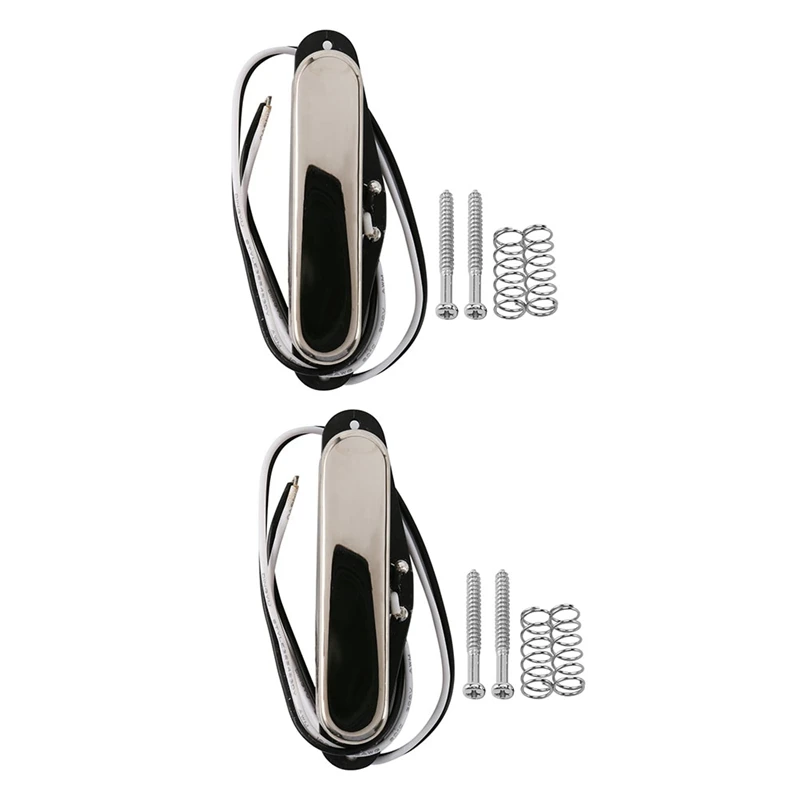 

2X Single Coil Pickups Ceramic Tele Neck Pickup Chrome Fit Neck Pickup Part