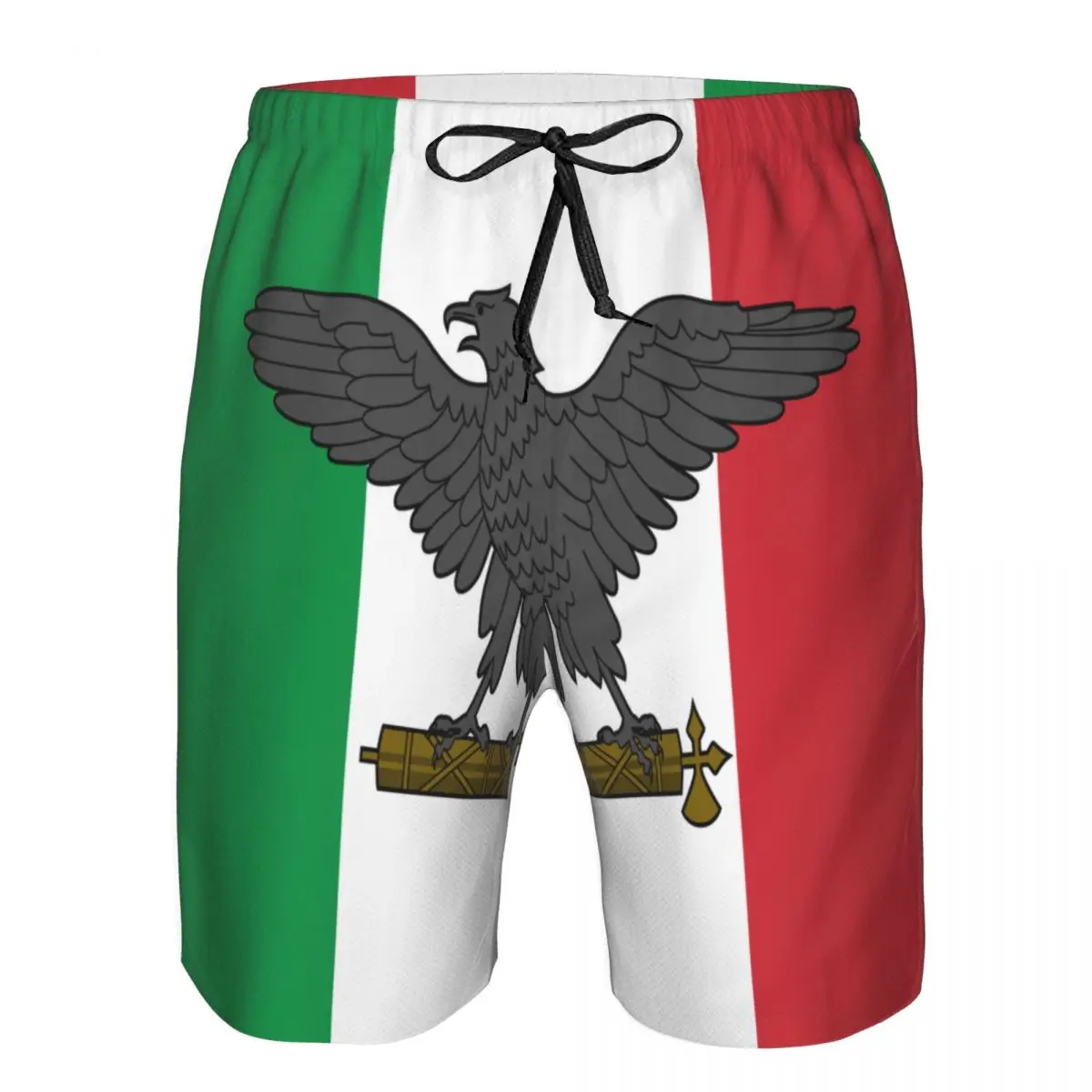 

Мужские пляжные короткие шорты для плавания, военный флаг Итальянской социальной республики, серфинг, спортивные мужские пляжные шорты, одежда для плавания