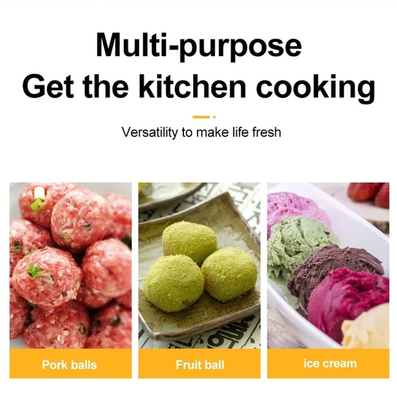 Мясошарикоформователь новичка с антипригарным покрытием, ложкой для начиненных мясных шариков, формовкой для готовки, нержавеющей стали, кухонными аксессуарами.