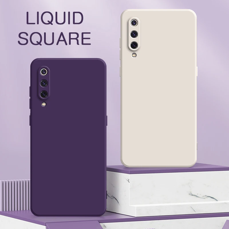 Custodia Quadrata Originale In Silicone Liquido Per Xiaomi Mi 8 9 Se Pro Lite Fotocamera Protettiva Cute Phone Capa Mi8 Mi9 8Se 9Se 8Lite 9Pro