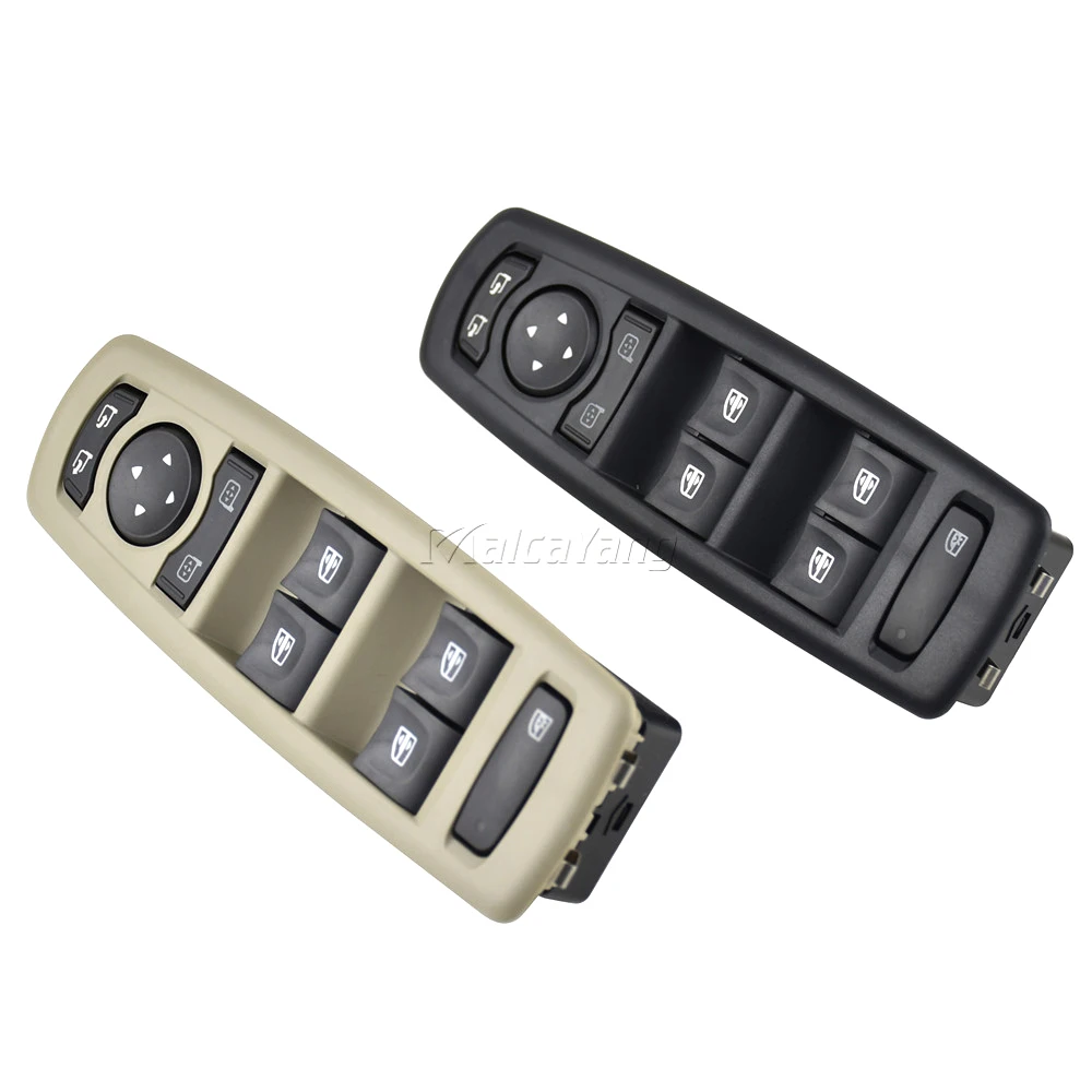 

For Renault Laguna Megane III 2008-2016 New Black Beige Electric Master Power Window Lifter Switch Button 25400-0015R 254000015R