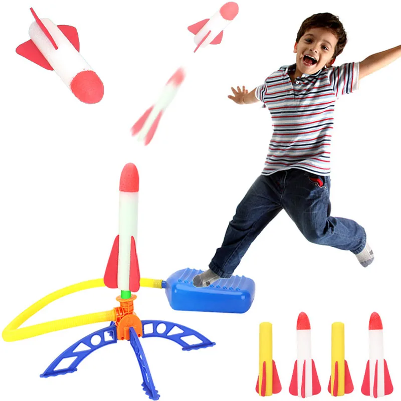 

Детская воздушная пусковая установка с насосом для стрельбы, игрушки, спортивная игра, пусковое устройство для прыжков на улице, детский иг...