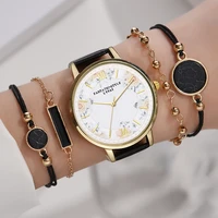 lvpai brand 5pcs fashion new bracelet watch set women ladies wristwatch flower watches ladies relogio feminino reloj mujer