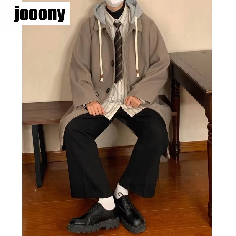 Мужская мода мужские пальто повседневные куртки с капюшоном верхняя одежда