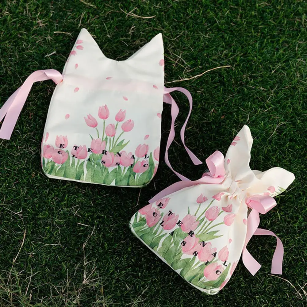 

Exquisite Candy Bag Bright Color Home Decorative Portable Drawstring Candy Organizer Bag Gift Packing Pouch Party Supplies