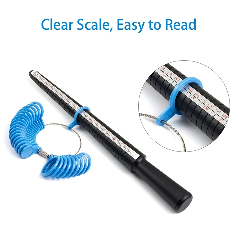 Набор инструментов для измерения размера кольца измеритель оправки палочка и