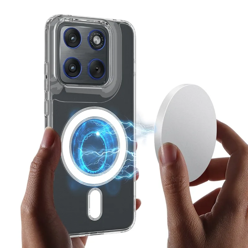Фото Акриловый чехол для Motorola Moto Signature XT2603-2 5G Edge 70 Ultra X70 Air Pro, магнитный, для Magsafe, прозрачный, противоударный чехол для телефона №4
