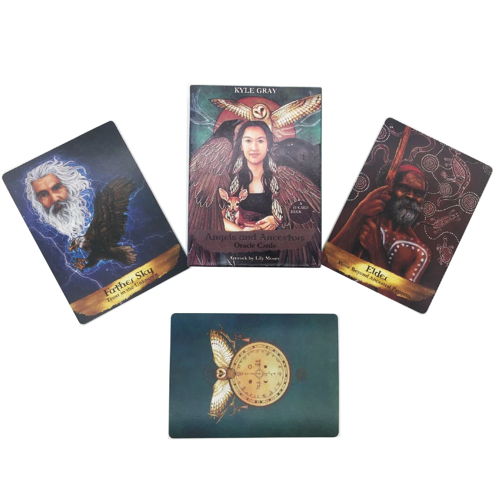 

55 Cards English version Angels and Ancestors Oracle Cards Game Fate Divination Entertainment Party Board Game Cards