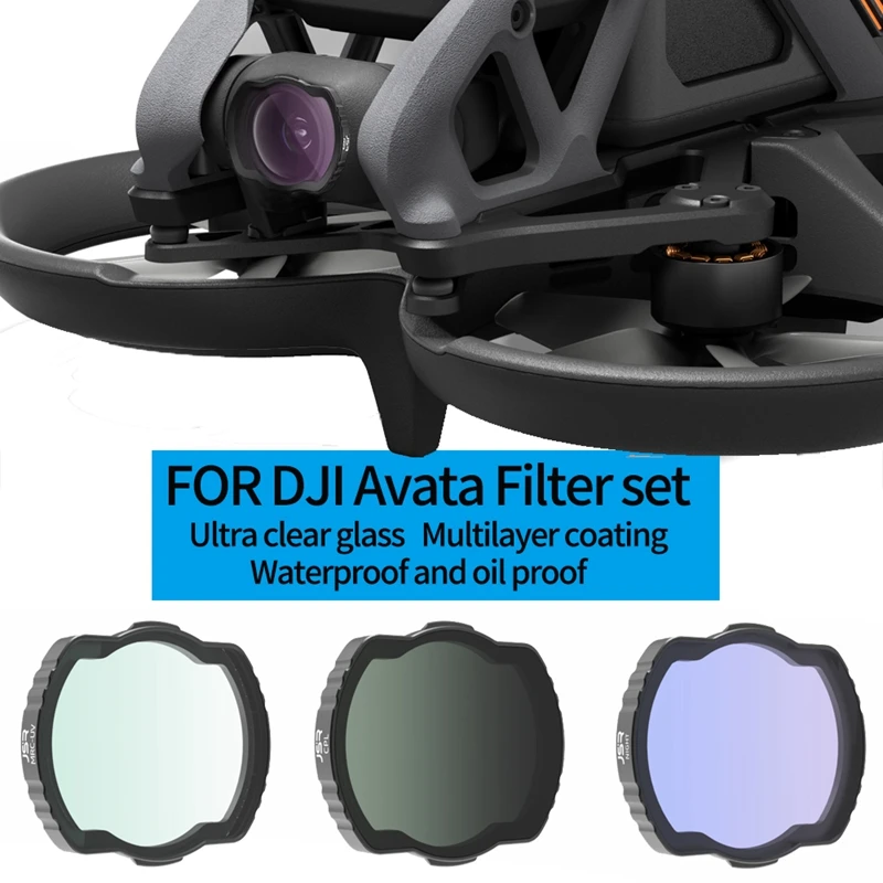 

Aluminum Alloy Filter Set for DJI Avata Drone Lens Filter Camera Optical Glass ND8/16/32/64 CPL Polarizer Filters Accessoires