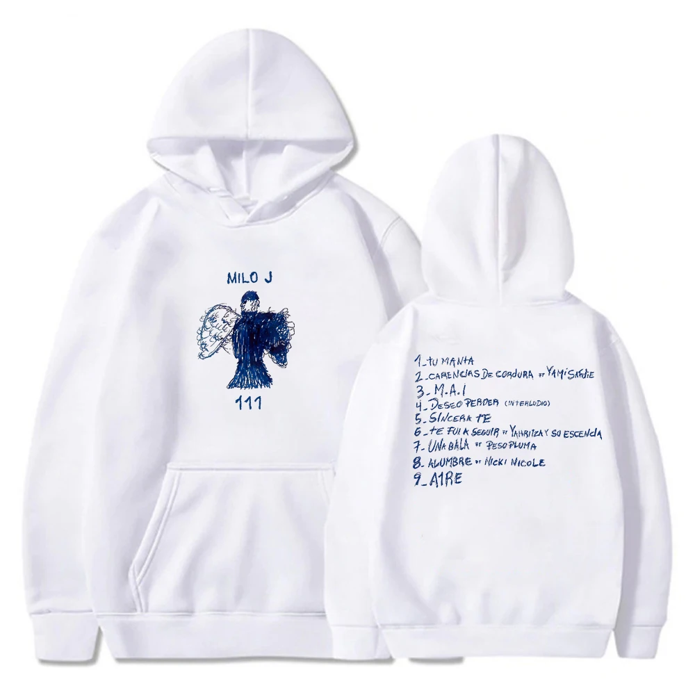 Толстовка с капюшоном для альбома Milo J 111 поп-певица унисекс уличная одежда
