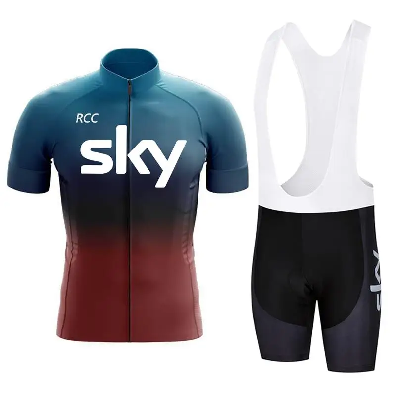 Мужской Комплект Велосипедного Трикотажа Rcc Sky 2024 Летняя Дышащая Одежда С