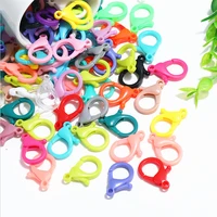 hot selling plastic colorful lamp shaped lobster buckle diy bag hook handbag doll tool lobster clip jewelry necklace buckle