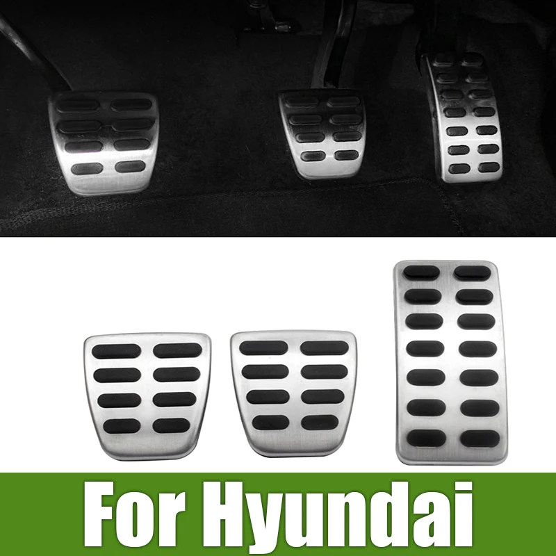 

For Hyundai Creta ix25 HB20 i20 ix20 Matrix Accent Car Footrest Pedals Accelerator Fuel Brake Clucth Pedal Cover Anti-Slip Pads