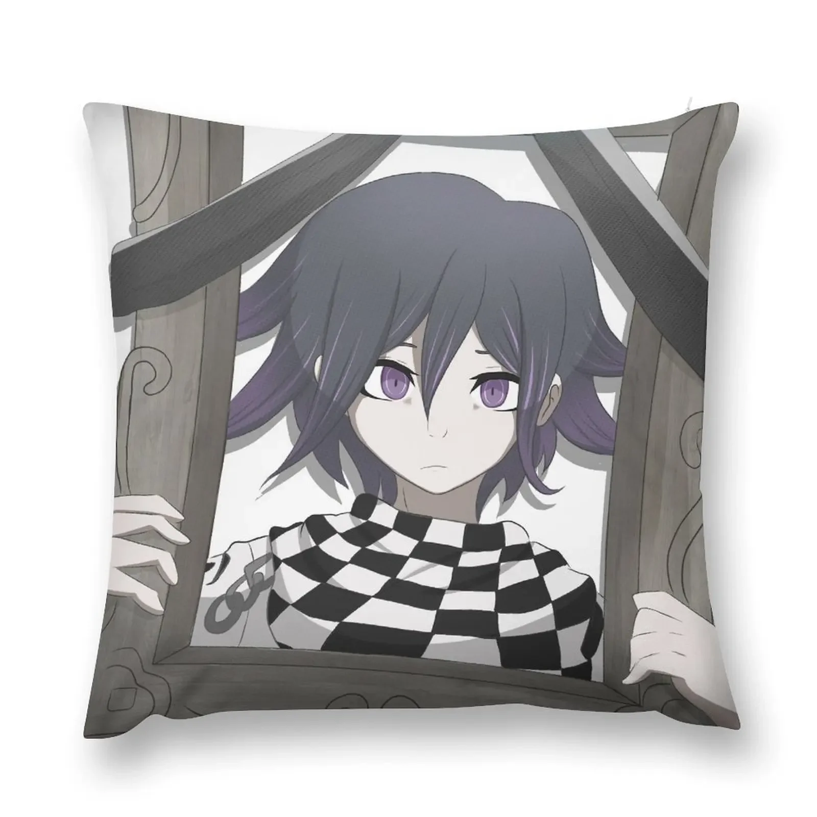 Подушка Kokichi Ouma в рамке рождественская подушка для дома наволочки кровати