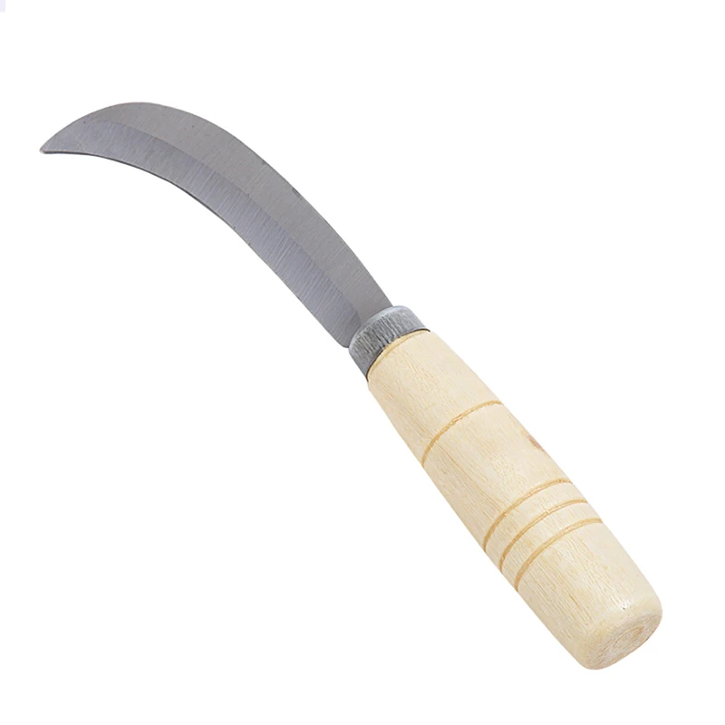 

1pc Stainless Steel Kitchen tools Machete Knife Fruit Small Banana Peeler Pineapple knife wood handle cutter