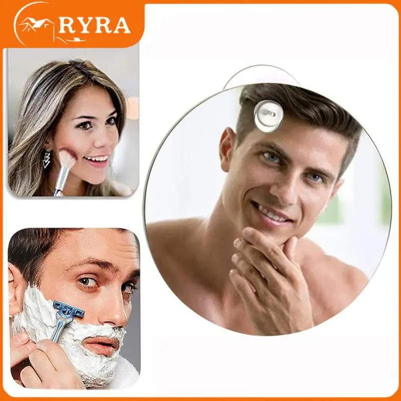 

Anti-fog Makeup Mirror Bathroom Non-mark Sticking Shaving Mirror Anti-drop Travel Bathroom Cosmetic Mirrors