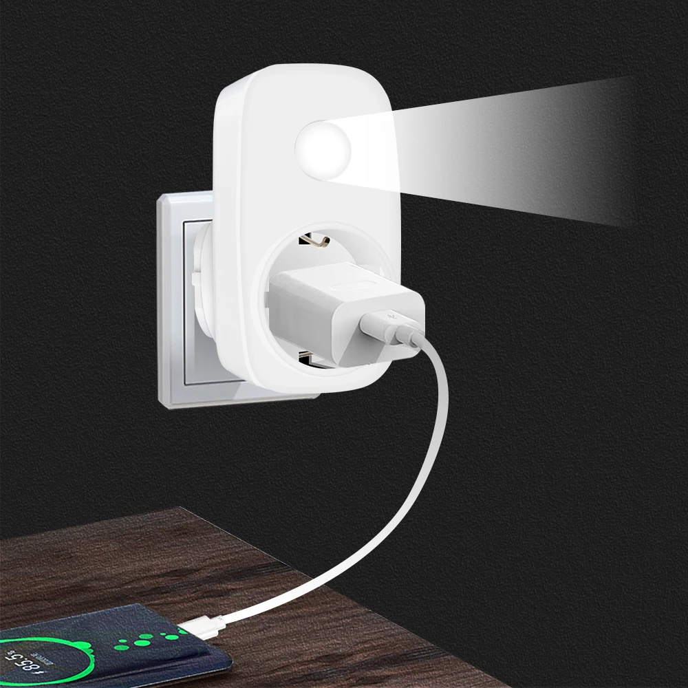 Пульт дистанционного управления с вилкой для системы умный дом 433 МГц 220 В 16 А