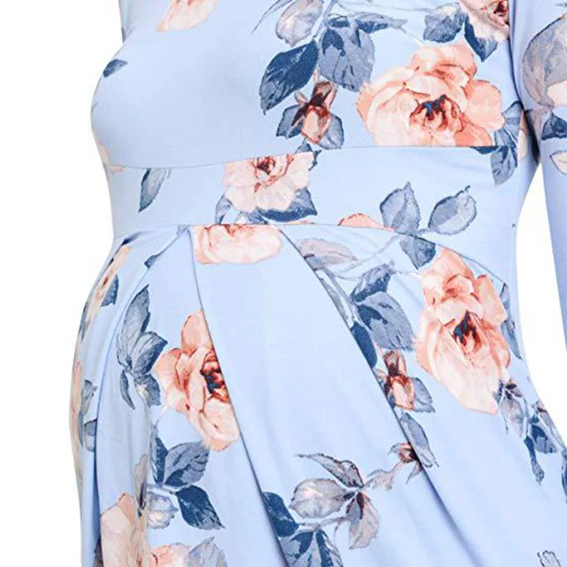 Элегантный топ для беременных женщин плиссированный Повседневный Топ средней