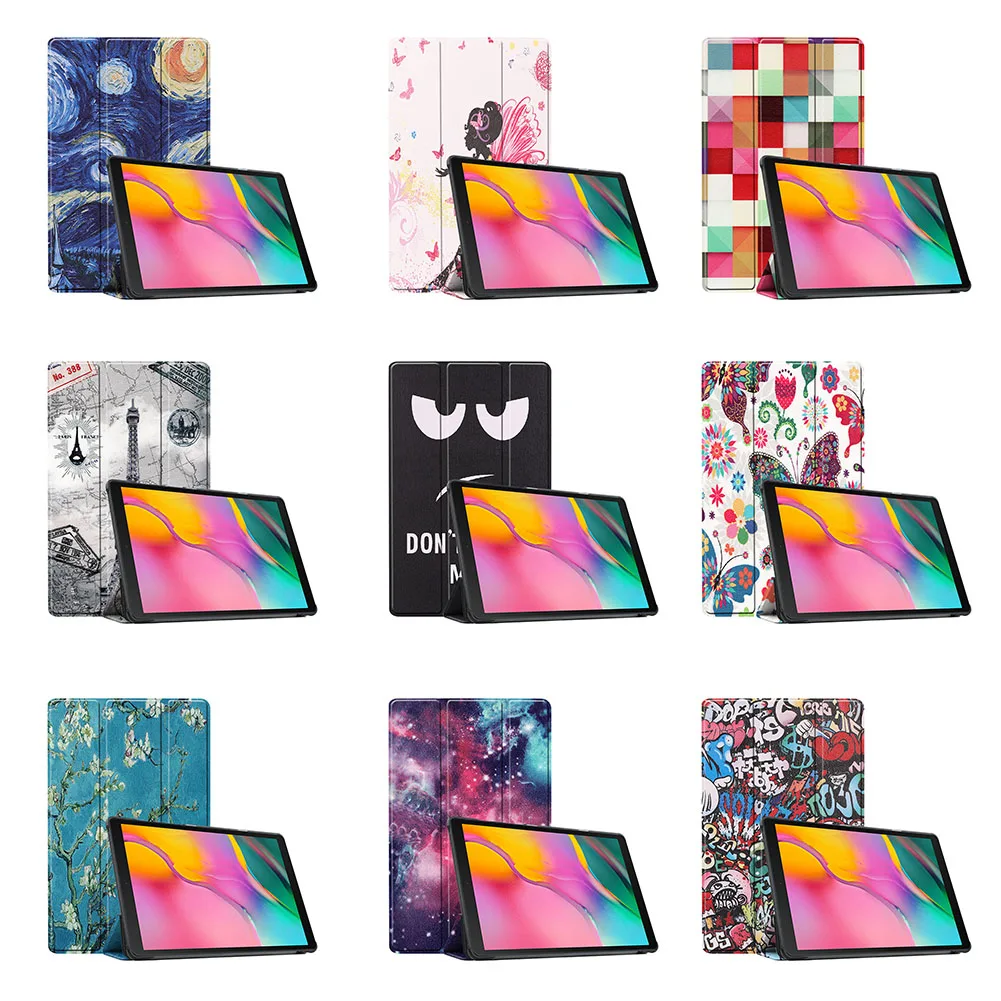 

Anti-Fall Tablet Tri-Fold Case For Samsung Galaxy Tab A7 Lite 8.7 (2021)SM-T220/SM-T225 Protective PU+PC Shell Replacement Acces