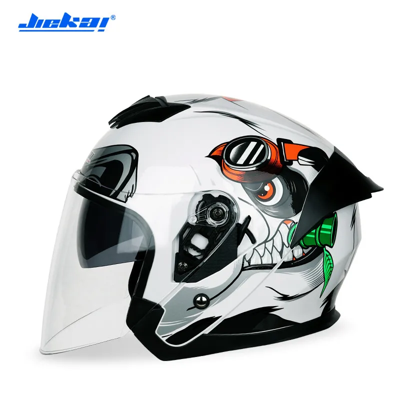 Новинка мужской/мужской мотоциклетный шлем JIEKAI для электромобиля полузакрытый с