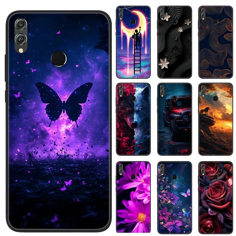 Фото Для Huawei Honor 8x чехол силиконовый роскошный кошачий мрамор мягкий бампер чехол для Huawei Honor 8x Max защитный чехол Honor8x Max Funda №1