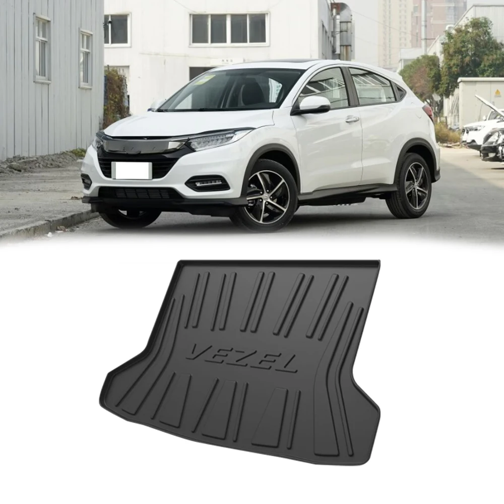 TPE Car Storage Box Pad Rear Trunk Mat For HONDA Venzel 2015-2022 Waterproof Protective Liner Trunk Pad Tray Rubber Mat