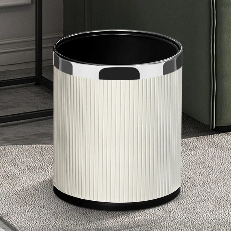 Кожаные мусорные корзины двухслойные бытовые инструменты для уборки гостиниц