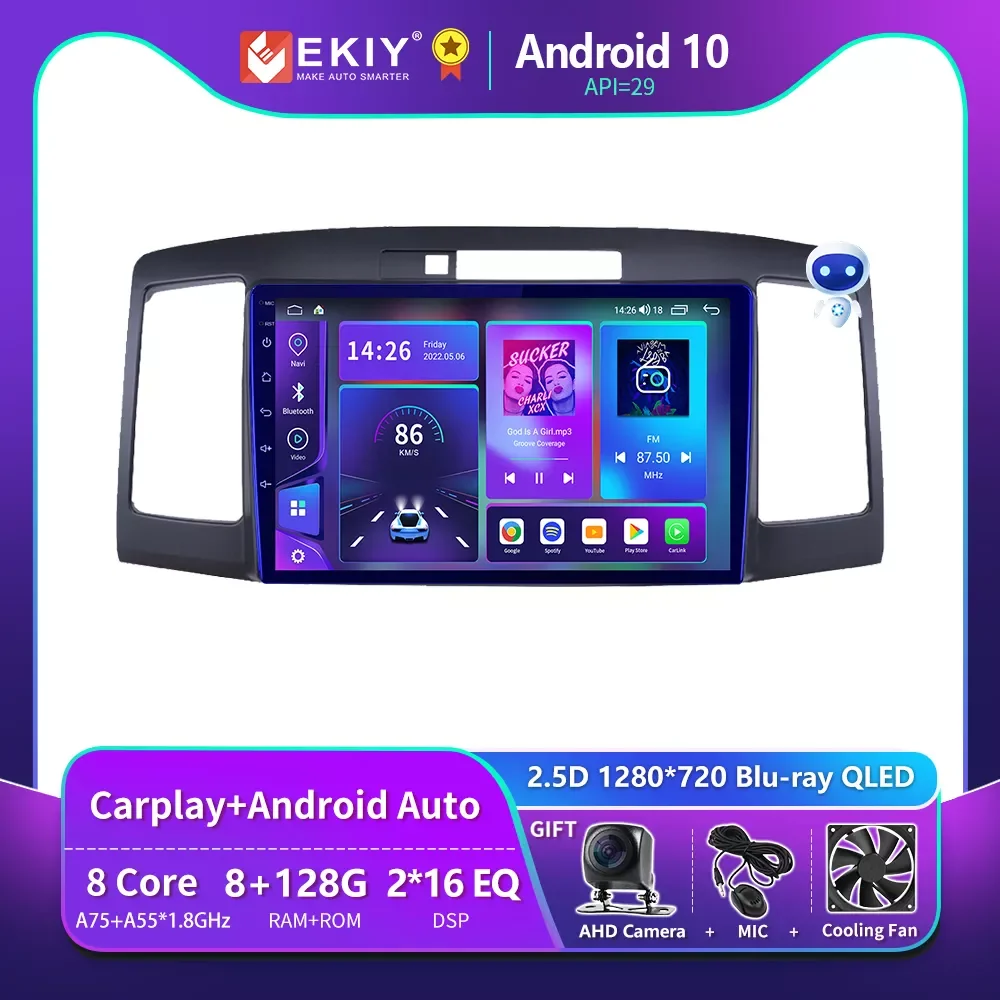 

NEW2023 EKIY T900 For Toyota Allion Premio T240 2001-2007 Car Radio Android 10 Multimedia System Navigation GPS Auto Carplay No