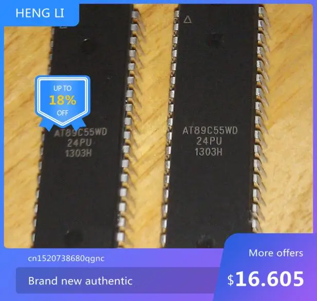 

100% NEW Free shipping AT89C55WD-24PU AT89C55WD AT89C55WD-24PI AT89C55WD-24PC