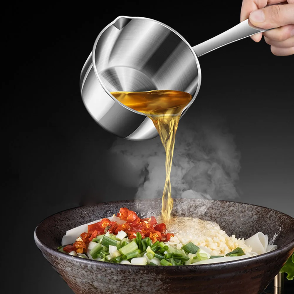 

Dining Hot Oil Small Pot Kitchen Small Pot Stainless Steel Milk Pot High Quality Milk Pot Non Stick Pan Saucepan Pot Gravy